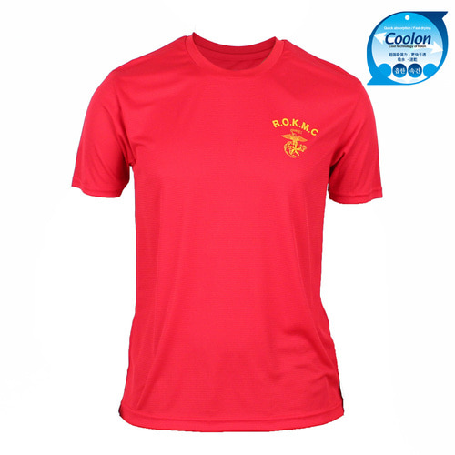 쿨론 반팔 ROKMC 해병대 로카티 빨강 군대 군인 군용 티셔츠