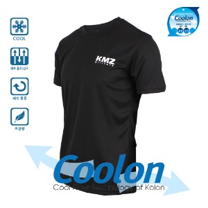 [국산] KMZ 쿨론 독수리 반팔 로카티 검정 군인 군용 티셔츠