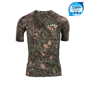 쿨론 반팔 KOREA 래쉬가드 디지털 군대 군인 군용 티셔츠