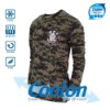 [국산] 쿨론 특전사 긴팔 로카티 특전사 디지털 군인 군용 티셔츠