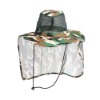 넥커버 정글 망사 모자 카모그린 군인 군용 여름 모자